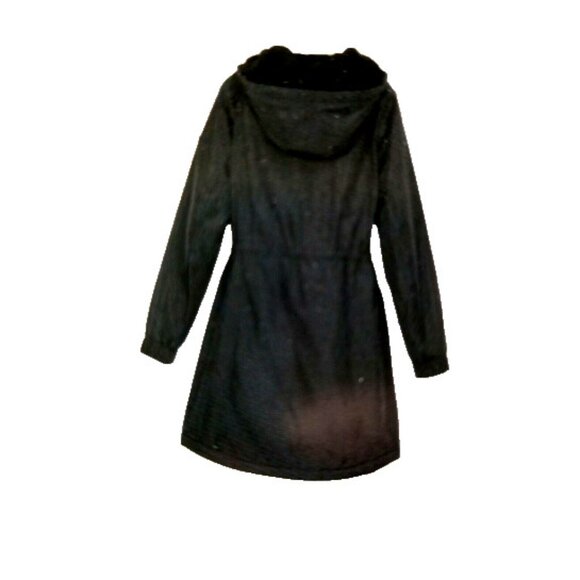Lucky Brand Womens Coat Sherpa Lined Water Resistant (Black, X-Small) - Picture 2 of 2